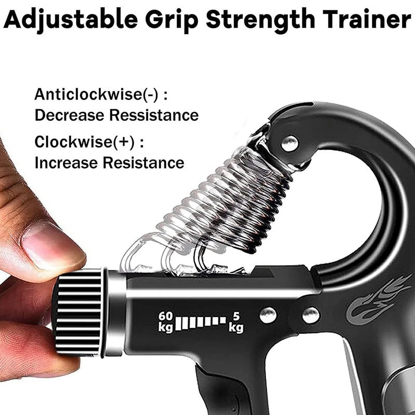 Grip Strengthener Hand Grip for Muscle Building, Adjustable Hand Grip Trainers for Men and Women, Gripper Trainer,2 Pack